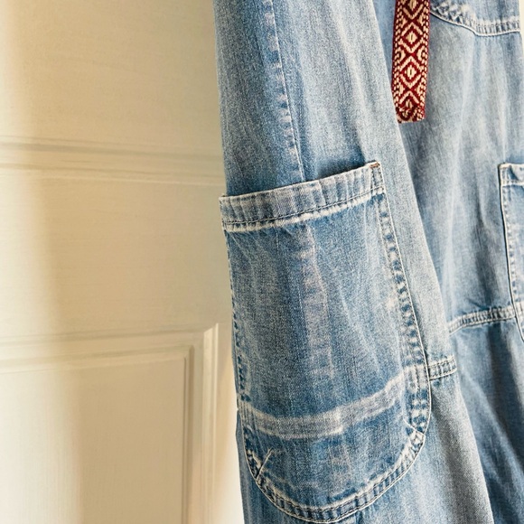 🦋Sundance Jolienne Lightweight Denim Jogger Cargo Pants Button Fly Size 2 - Picture 6 of 9